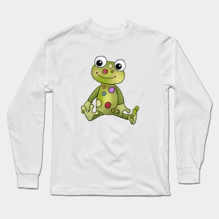 Frosch mit Punkten Long Sleeve T-Shirt